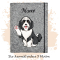 Preview: Dokumentenhülle für die Hunderasse Bearded Collie schwarz